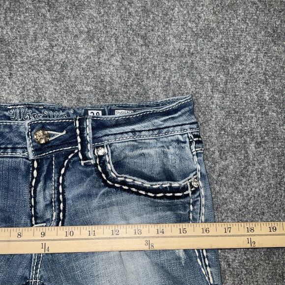 Miss Me Jeans Womens Size 28 Blue Cropped JP55014CR - Picture 4 of 10